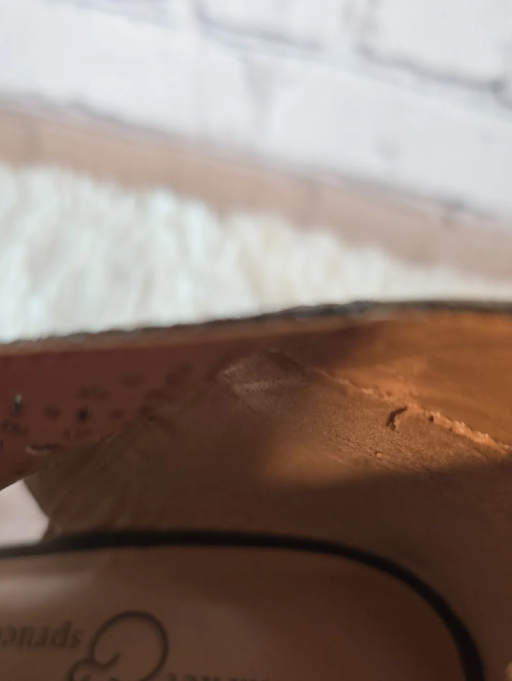 Market & Spruce Olive Green Suede Perforated Wedge Peep-Toe Bootie Size 8.5